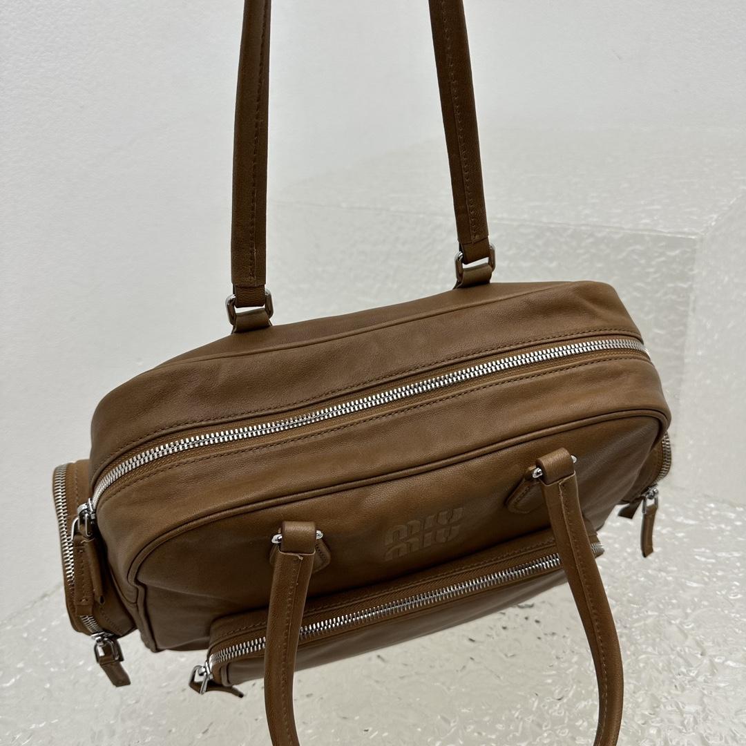 Miu Miu Nappa Leather Top-handle Bag - DopestKickz