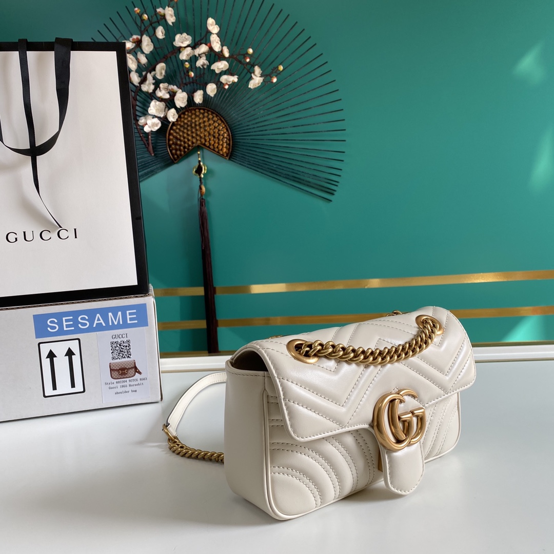 Gucci GG Marmont Matelassé Mini Bag - DopestKickz