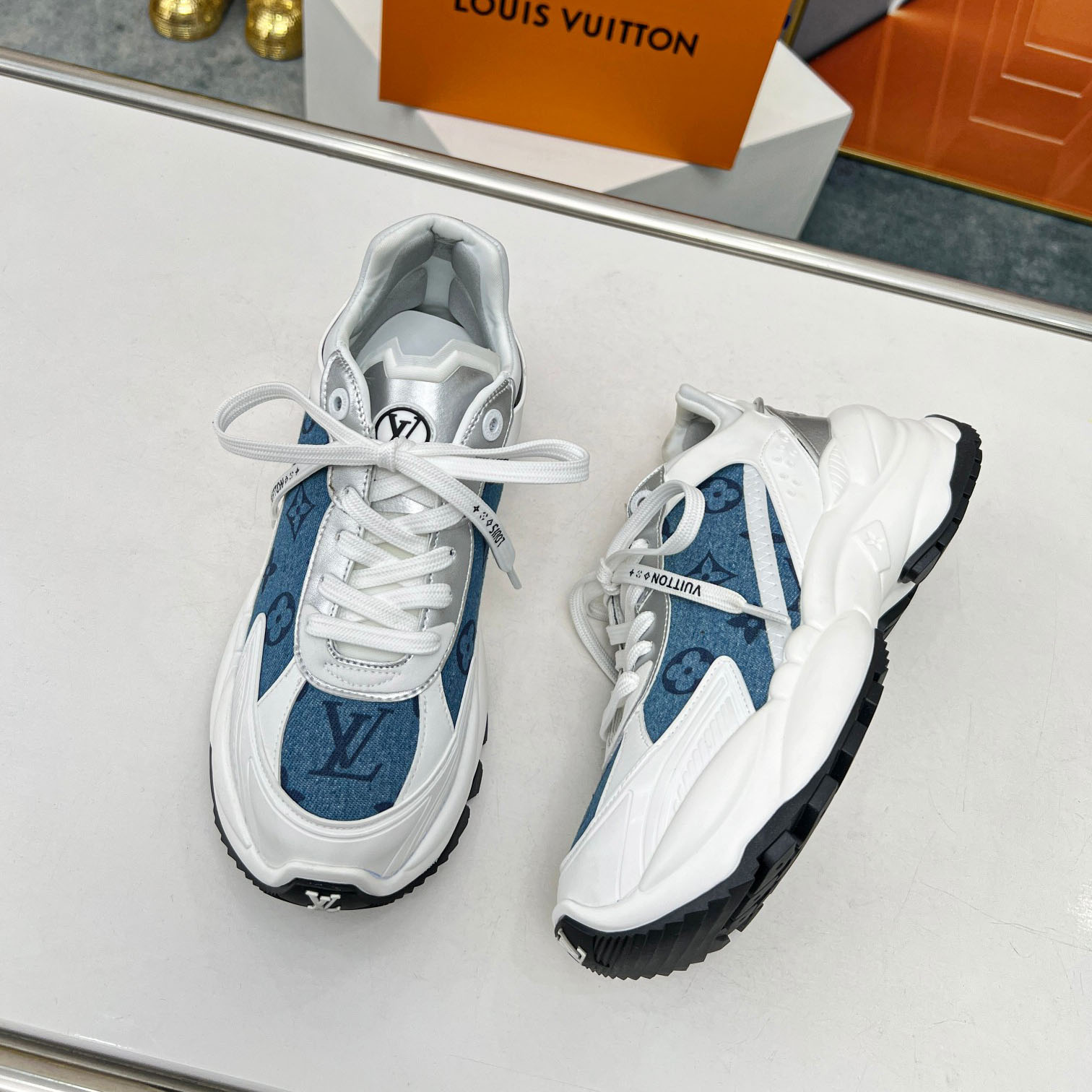Louis Vuitton Run 55 Sneaker               1ABHQK - DopestKickz
