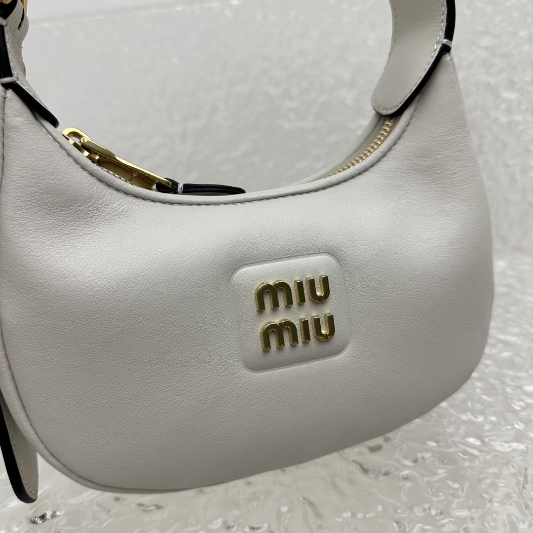 Miu Miu Leather Hobo Bag - DopestKickz