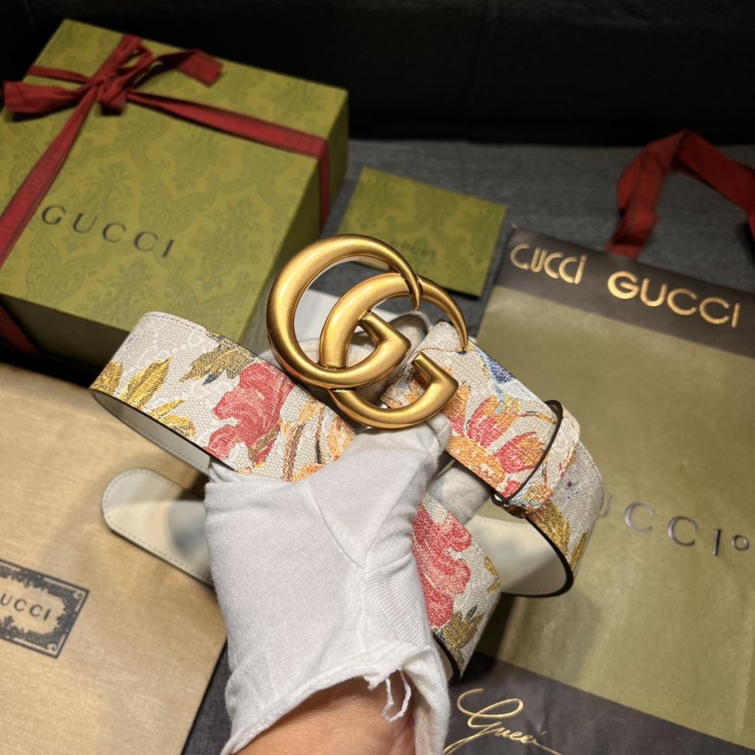 Gucci GG Marmont Wide Belt - DopestKickz