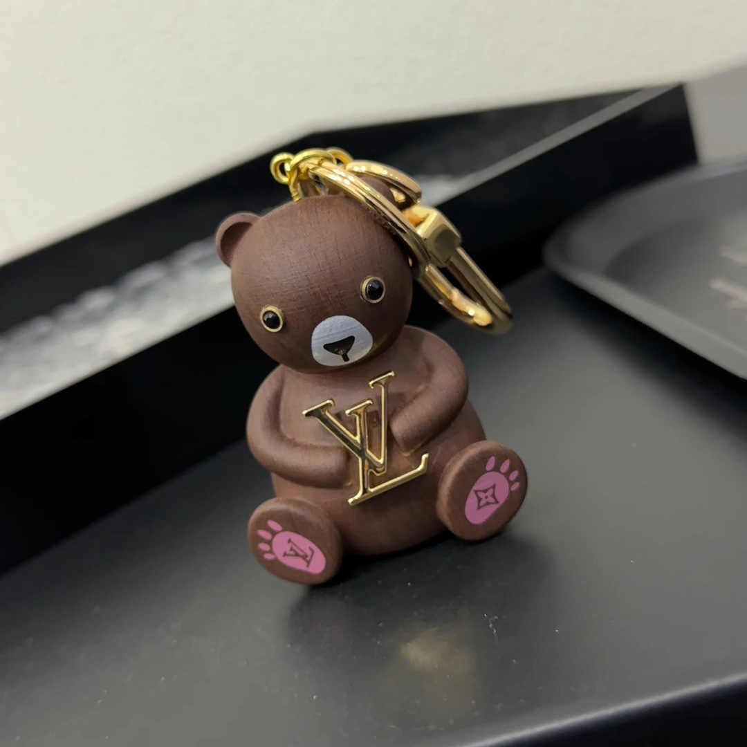Louis Vuitton LV Teddy Bear Keyring And Bag Charm   M01360 - DopestKickz