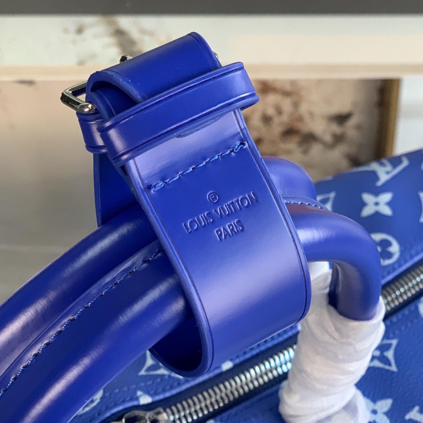 Louis Vuitton Keepall Bandouliere Clouds Monogram 50 Blue - DopestKickz