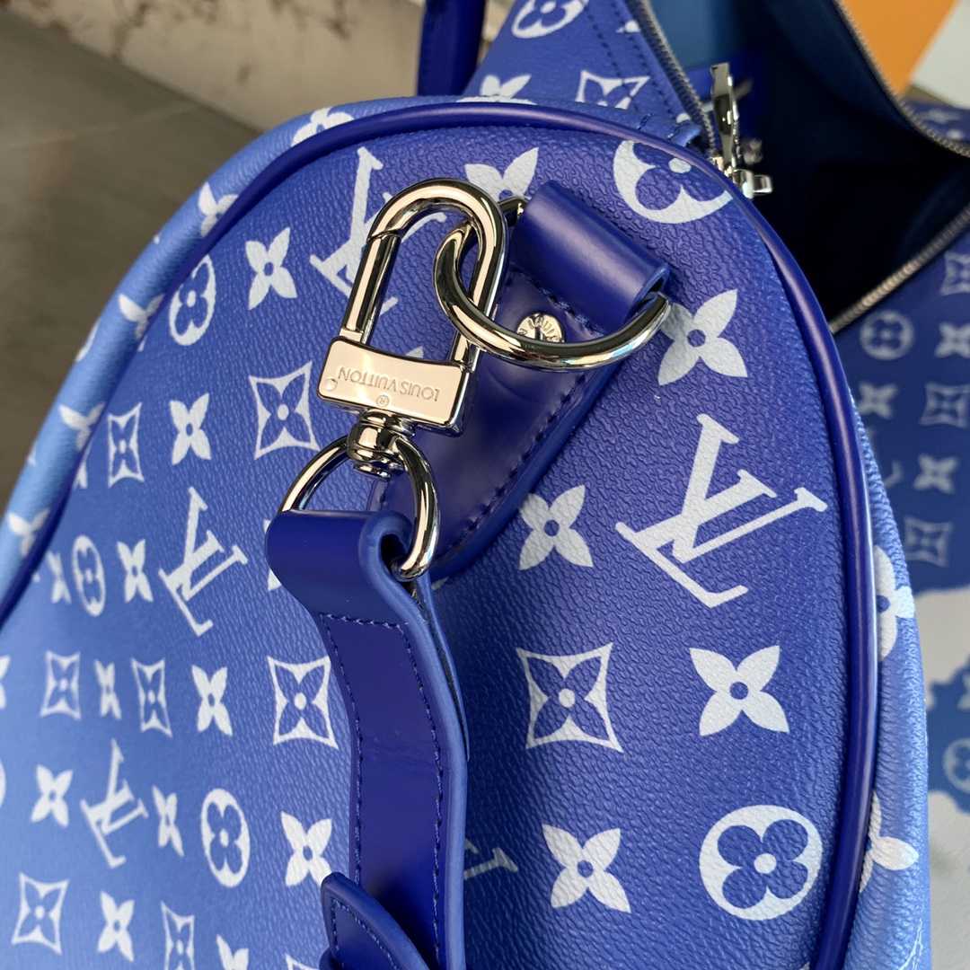 Louis Vuitton Keepall Bandouliere Clouds Monogram 50 Blue - DopestKickz