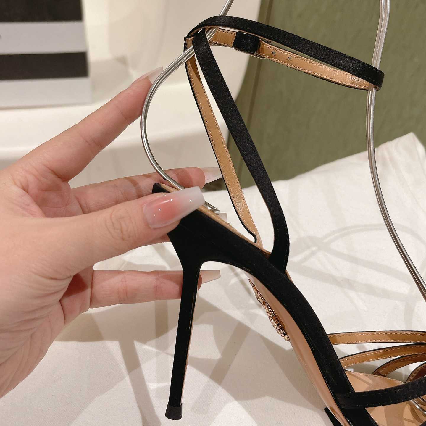 Aquazzura Stardust 105mm Sandals - DopestKickz