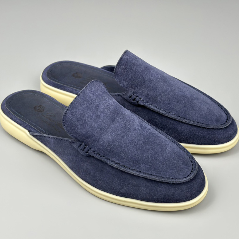 Loro Piana Babouche Walk Loafers Violet Color - DopestKickz