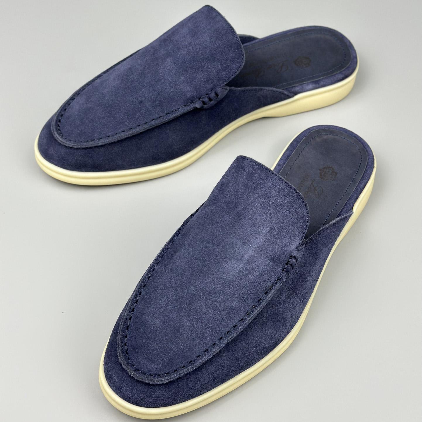 Loro Piana Babouche Walk Loafers Violet Color - DopestKickz