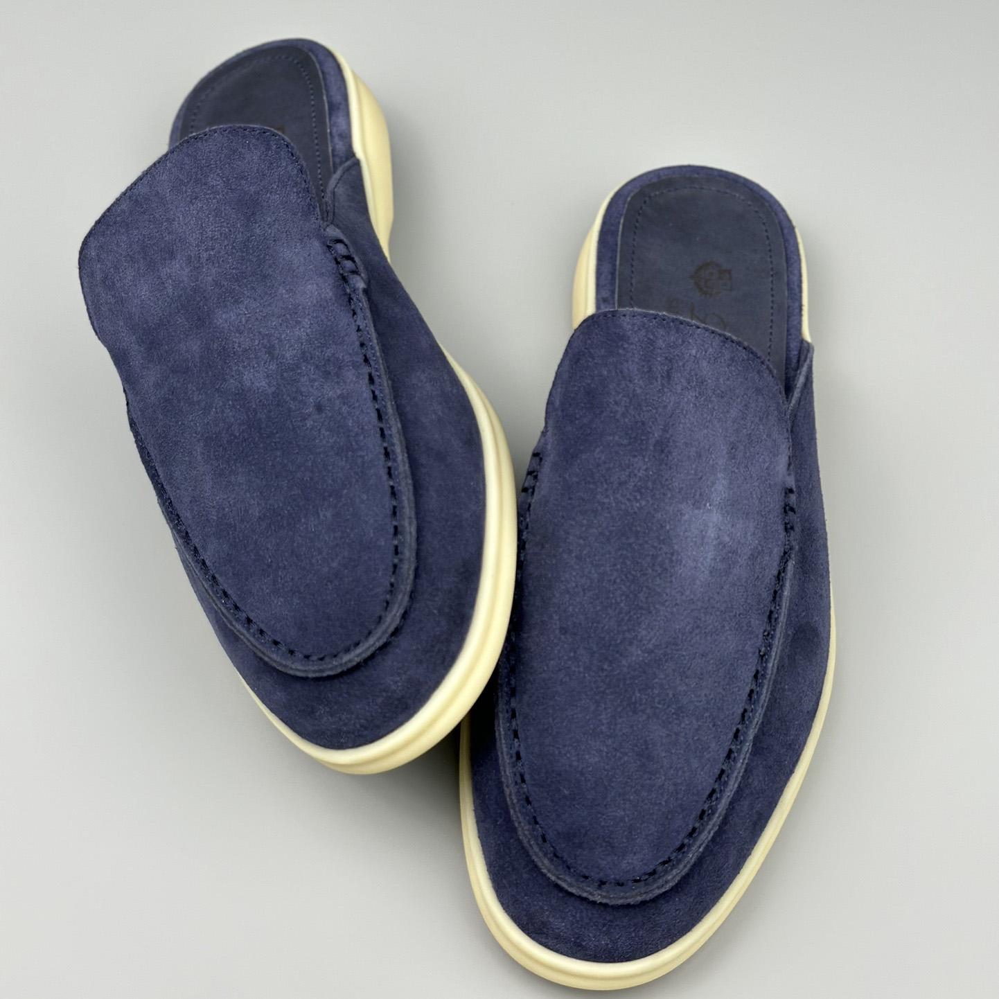 Loro Piana Babouche Walk Loafers Violet Color - DopestKickz