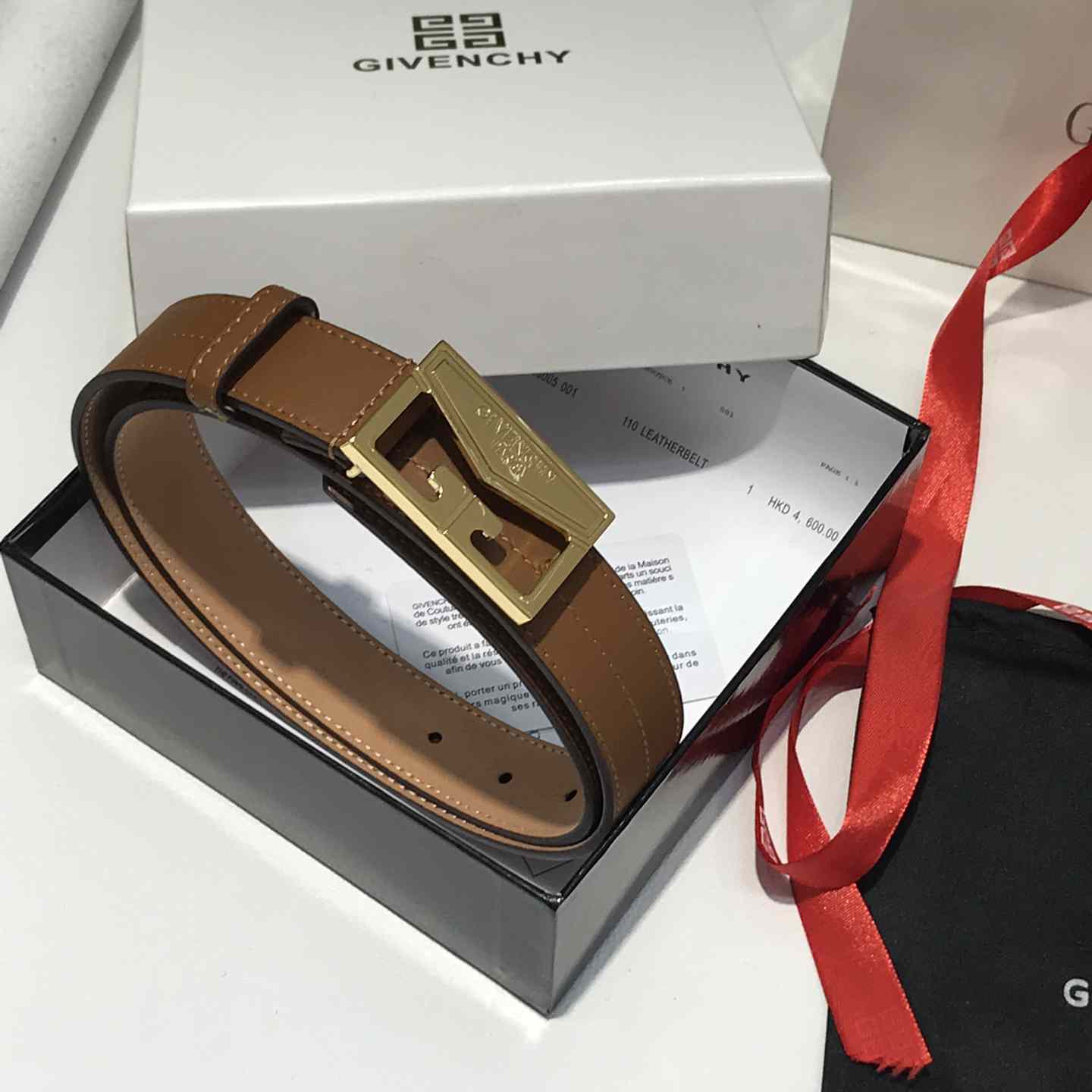 Givenchy  Leather Belt      30mm - DopestKickz