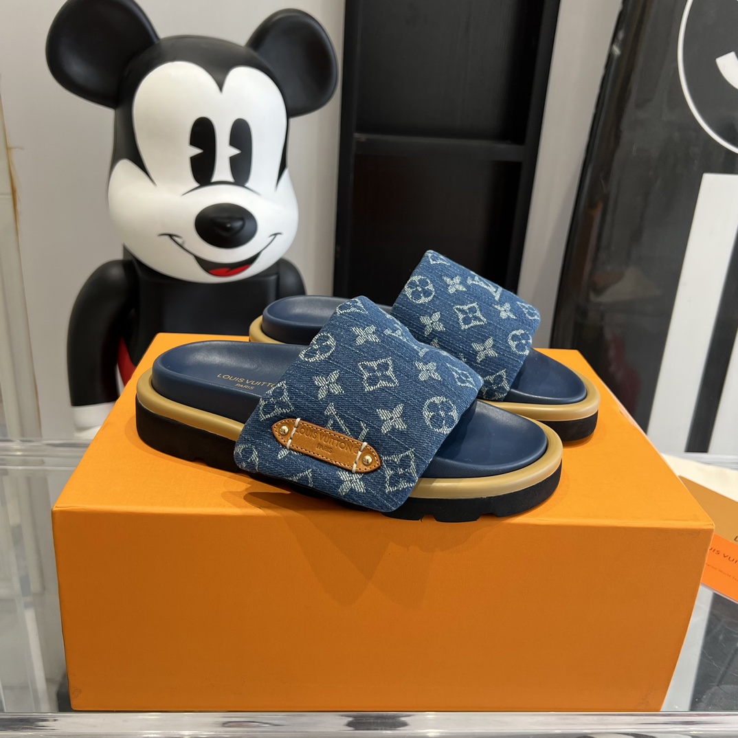 Louis Vuitton Pool Pillow Flat Comfort Mule    - DopestKickz