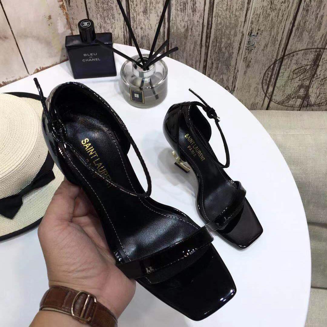 Saint Laurent YSL Heel Sandals - DopestKickz