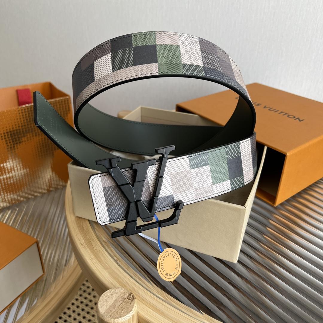 Louis Vuitton LV Mega Pixel 40mm Reversible Belt - DopestKickz