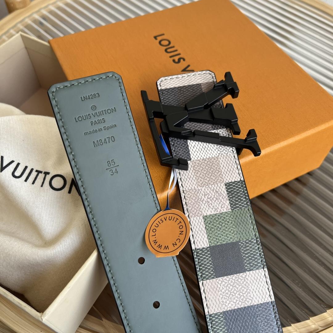 Louis Vuitton LV Mega Pixel 40mm Reversible Belt - DopestKickz