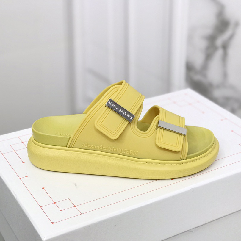 Alexander Mqueen Women's Hybrid Slide In Anise/Silver - DopestKickz