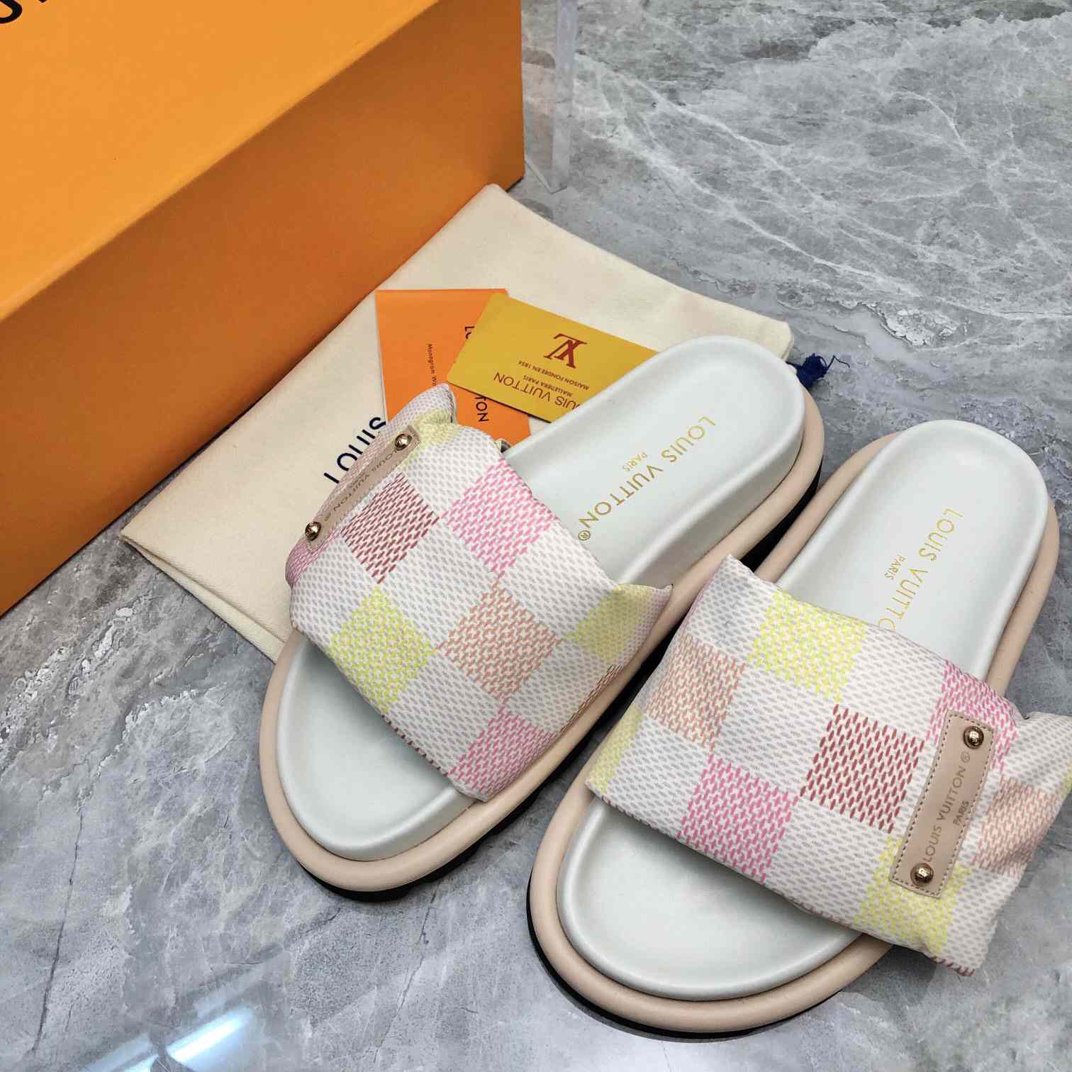 Louis Vuitton Pool Pillow Flat Comfort Mule     1ACTWW - DopestKickz