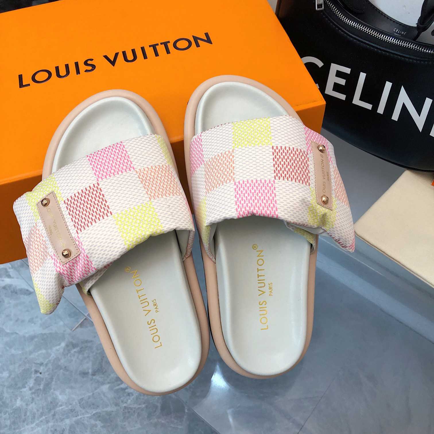 Louis Vuitton Pool Pillow Flat Comfort Mule     1ACTWW - DopestKickz