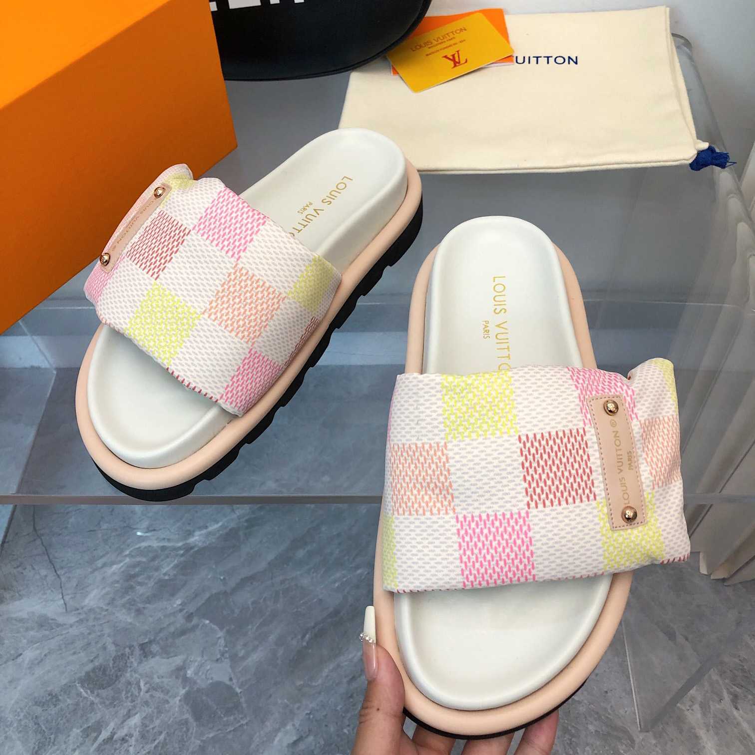 Louis Vuitton Pool Pillow Flat Comfort Mule     1ACTWW - DopestKickz