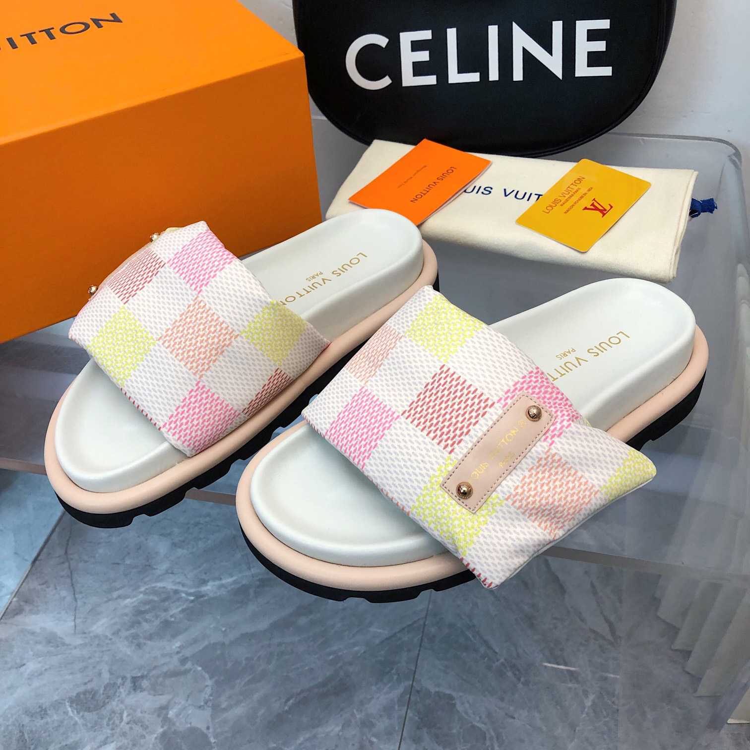 Louis Vuitton Pool Pillow Flat Comfort Mule     1ACTWW - DopestKickz