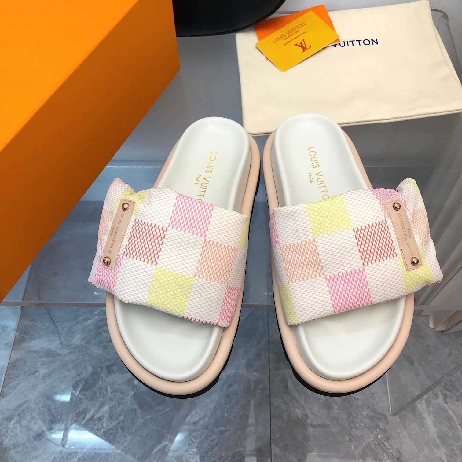 Louis Vuitton Pool Pillow Flat Comfort Mule     1ACTWW - DopestKickz