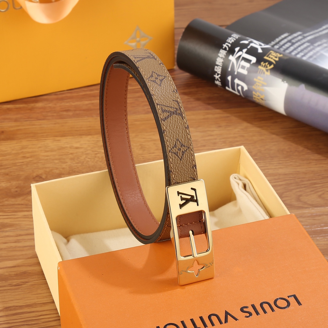 Louis Vuitton LV Duo 18MM Reversible Belt    M8369W - DopestKickz