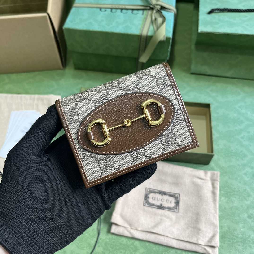 Gucci Horsebit 1955 Card Case Wallet - DopestKickz