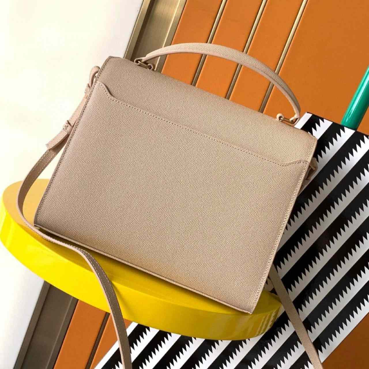 Saint Laurent Medium Cassandra Top-handle Bag  (24×20×11cm) - DopestKickz