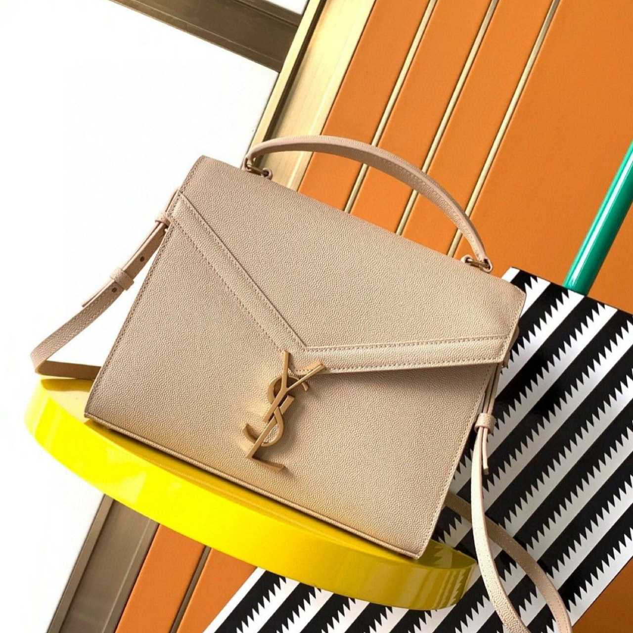 Saint Laurent Medium Cassandra Top-handle Bag  (24×20×11cm) - DopestKickz