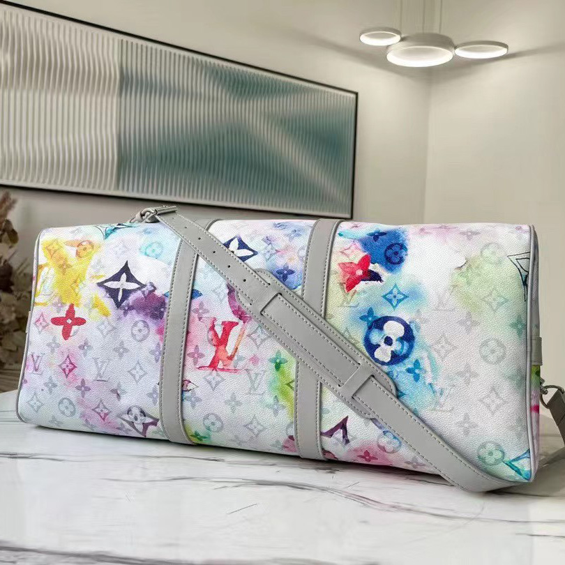 Louis Vuitton Keepall 50 Monogram Watercolor - DopestKickz