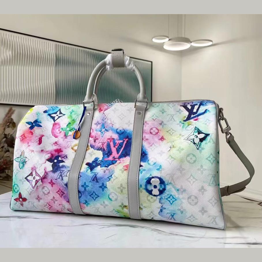 Louis Vuitton Keepall 50 Monogram Watercolor - DopestKickz