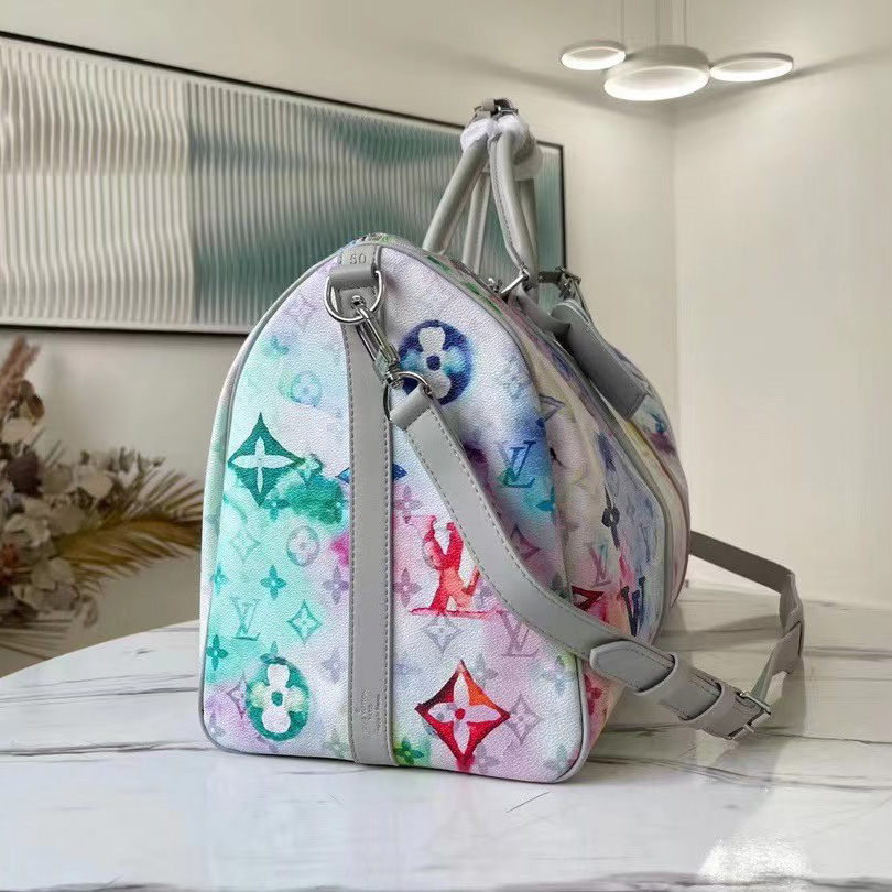 Louis Vuitton Keepall 50 Monogram Watercolor - DopestKickz