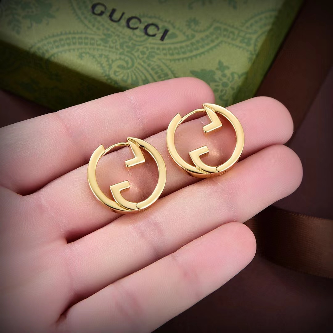 Gucci Blondie Hoop Earrings - DopestKickz