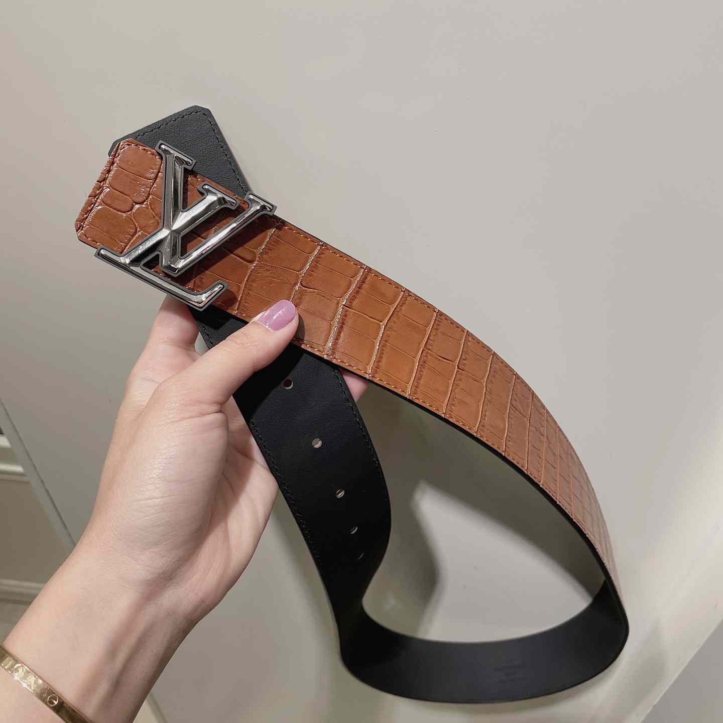 Louis Vuitton LV Pyramide 40mm Belt   - DopestKickz