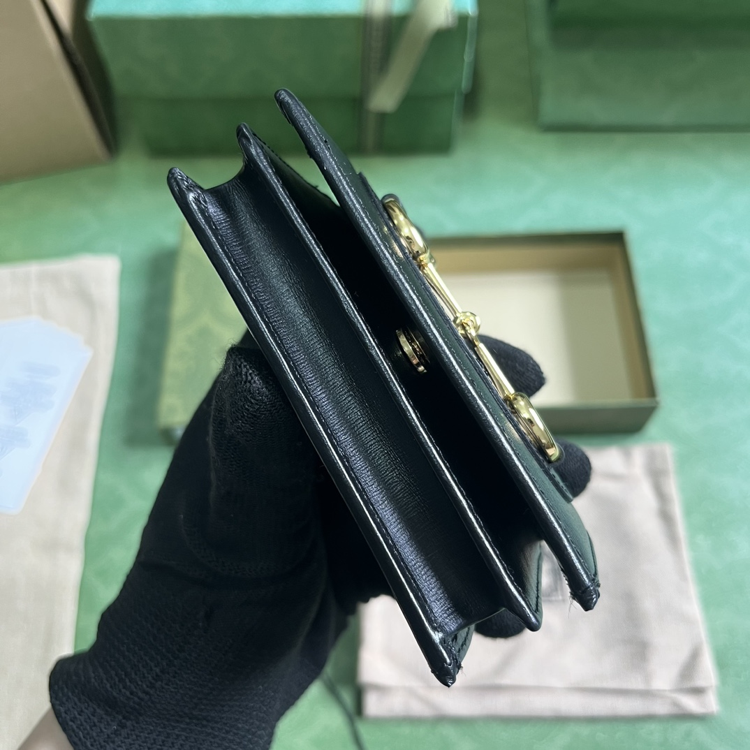 Gucci Horsebit 1955 Card Case Wallet - DopestKickz