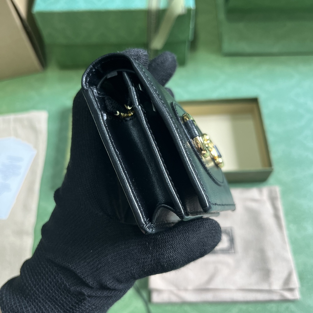 Gucci Horsebit 1955 Card Case Wallet - DopestKickz