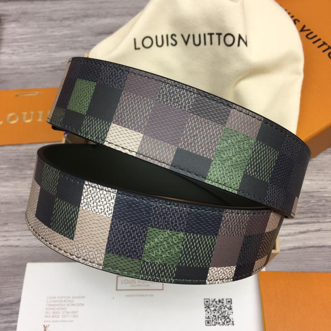 Louis Vuitton LV Mega Pixel 40mm Reversible Belt - DopestKickz