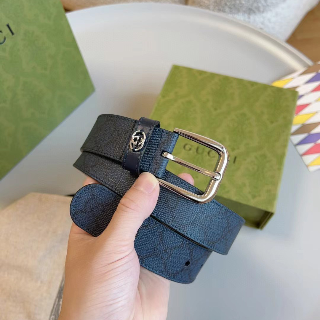 Gucci Belt With Interlocking G Detail - DopestKickz