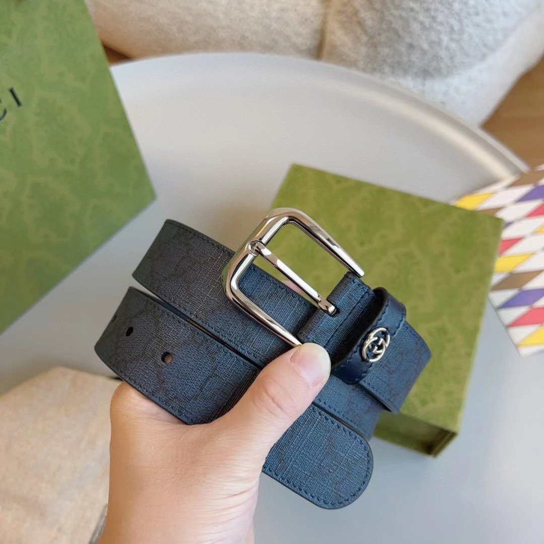 Gucci Belt With Interlocking G Detail - DopestKickz