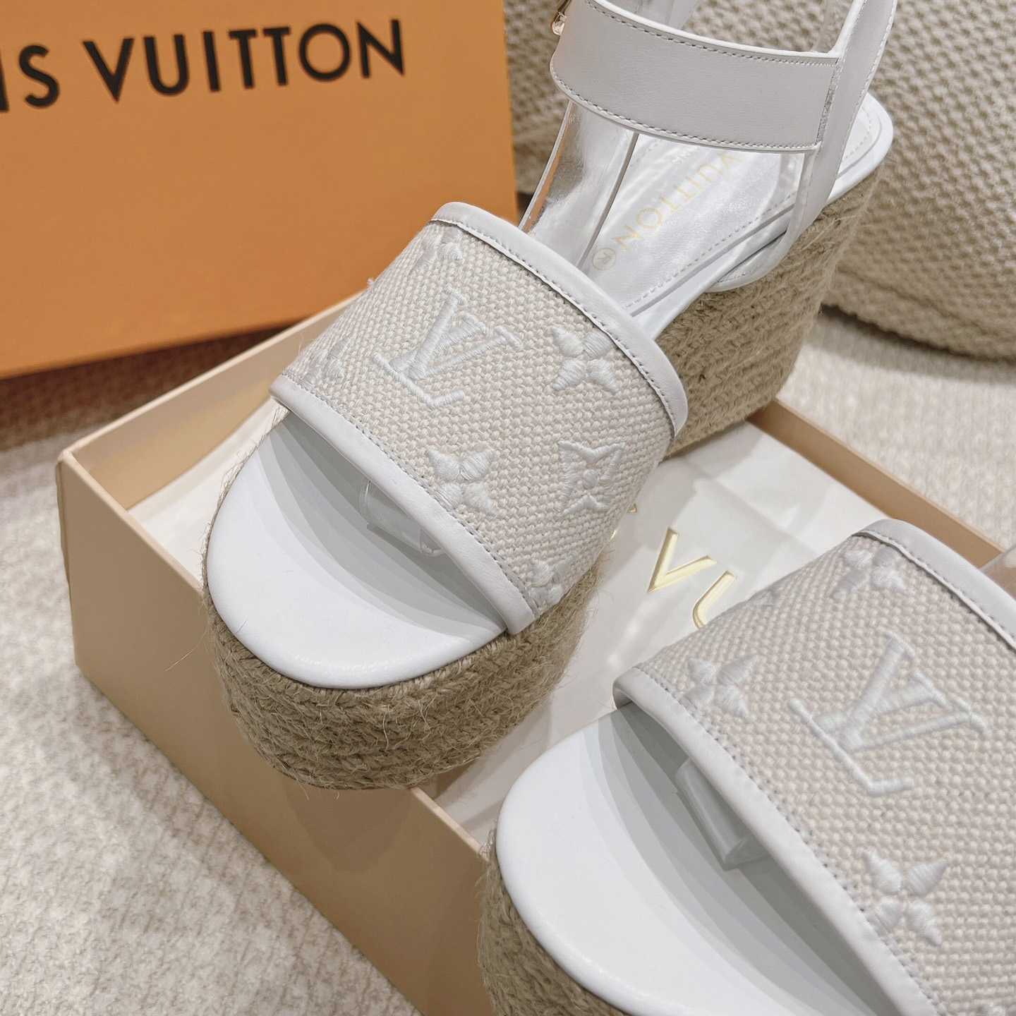 Louis Vuitton Starboard Wedge Sandal   - DopestKickz