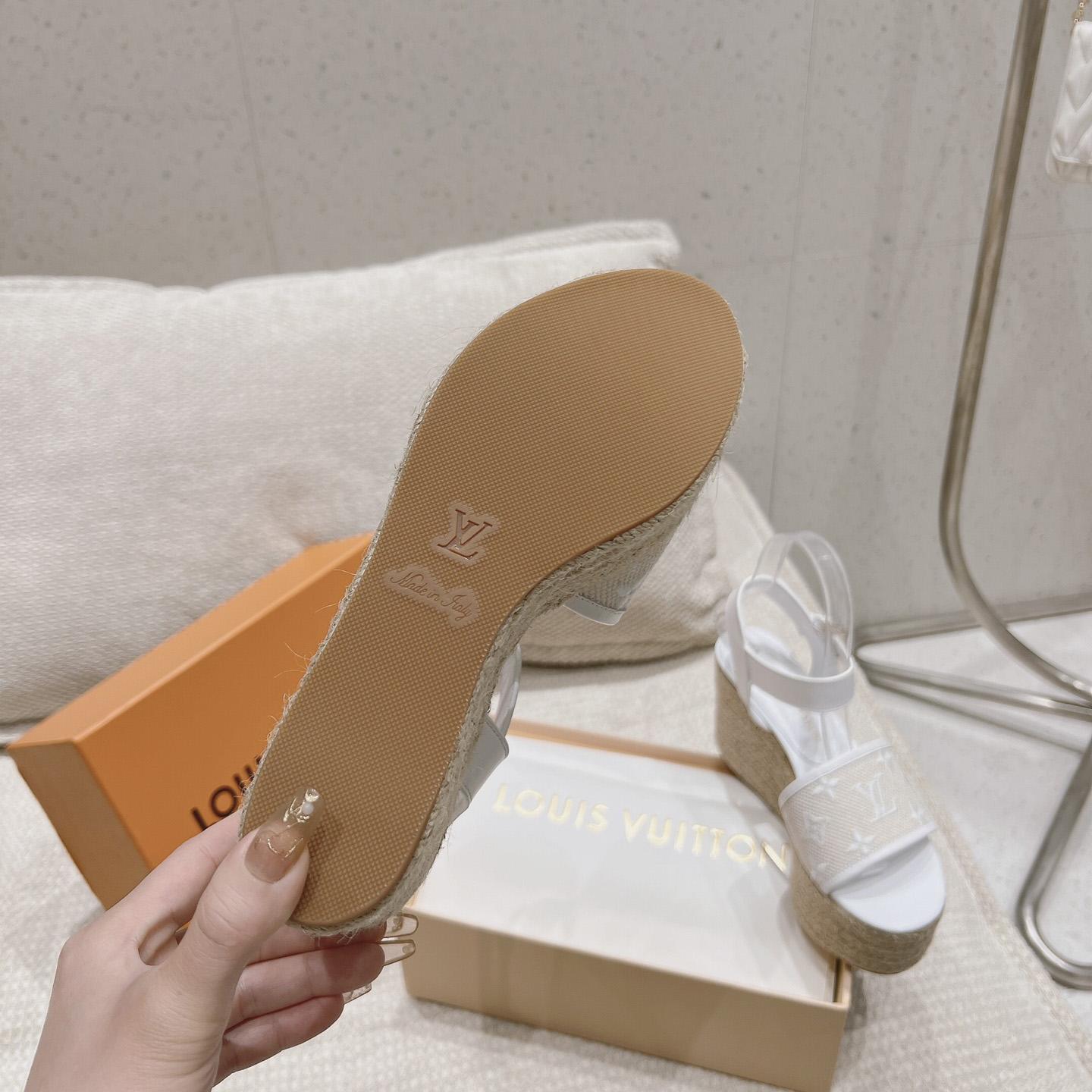 Louis Vuitton Starboard Wedge Sandal   - DopestKickz