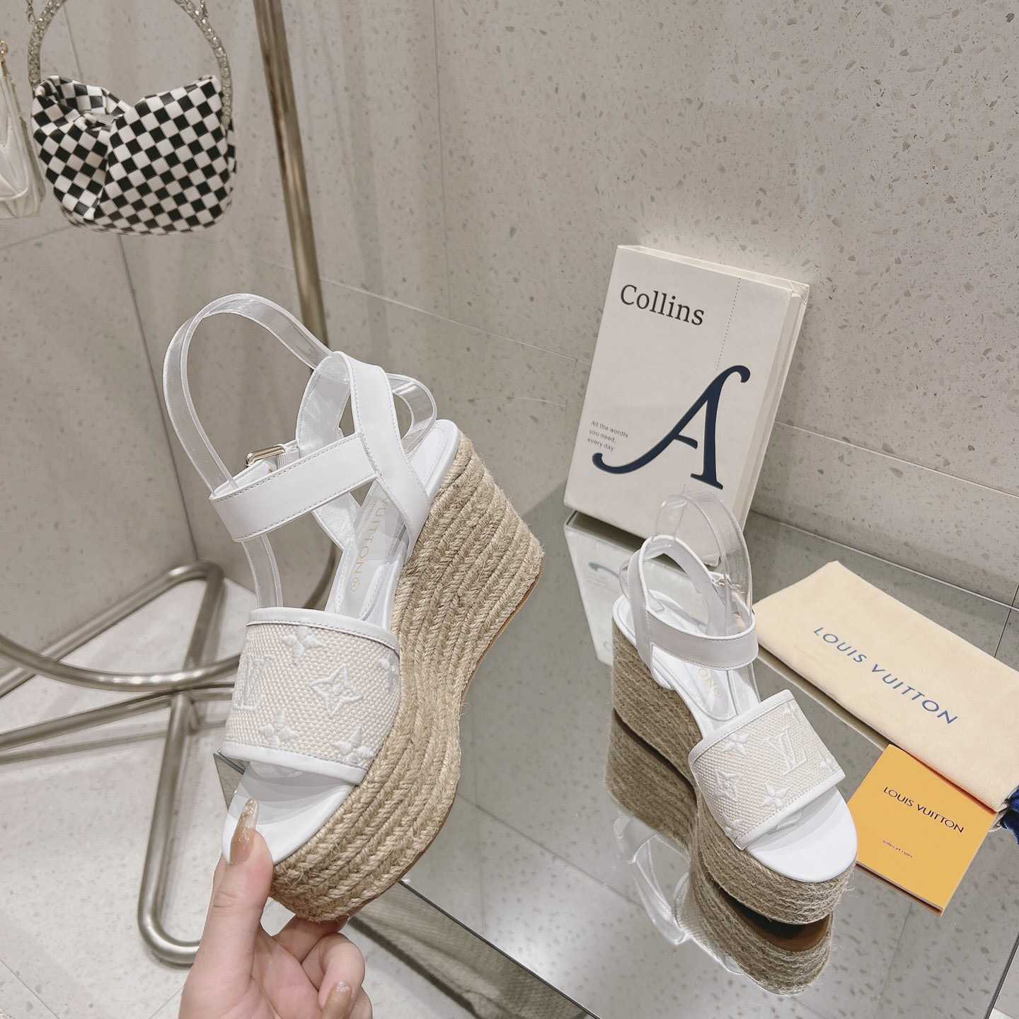 Louis Vuitton Starboard Wedge Sandal   - DopestKickz