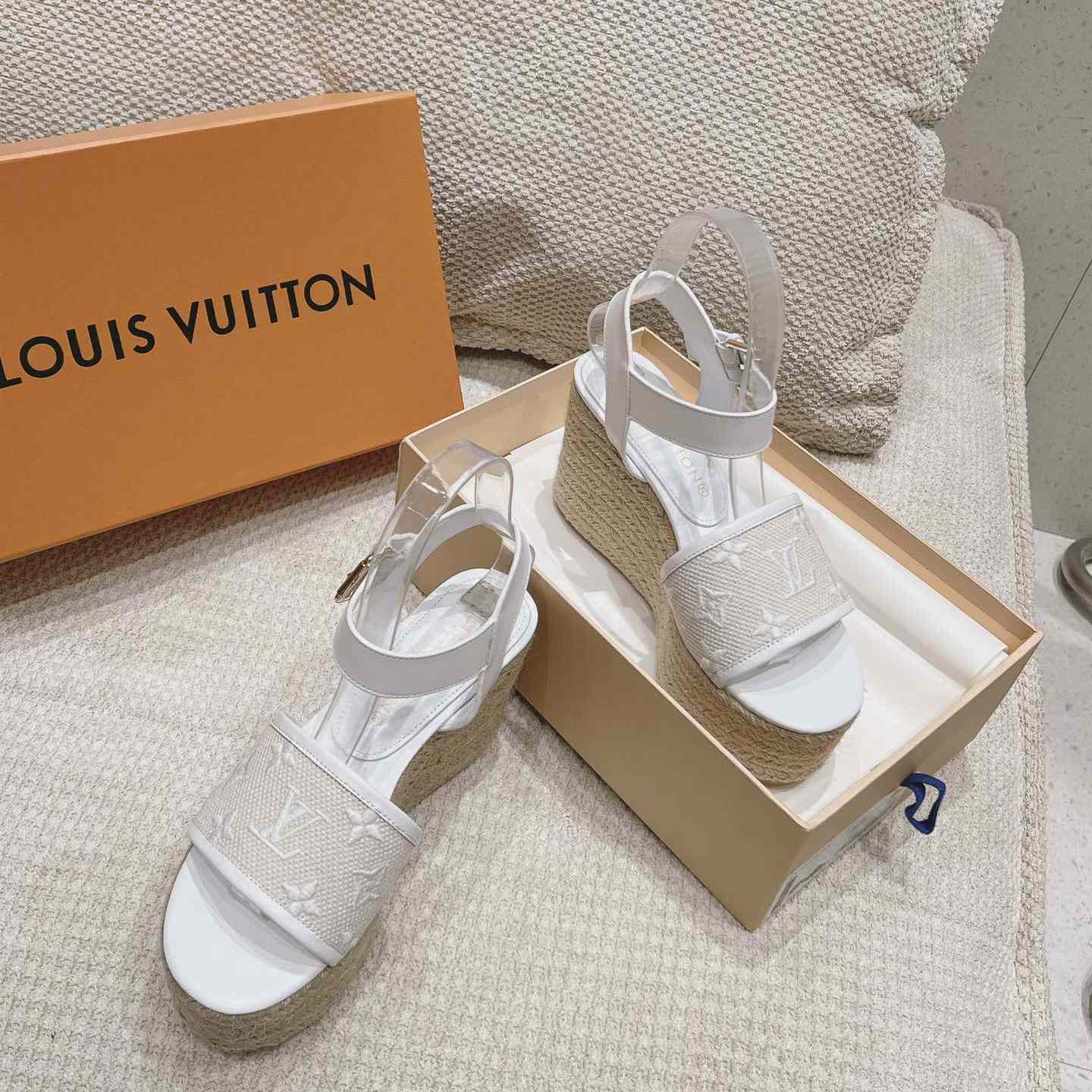 Louis Vuitton Starboard Wedge Sandal   - DopestKickz