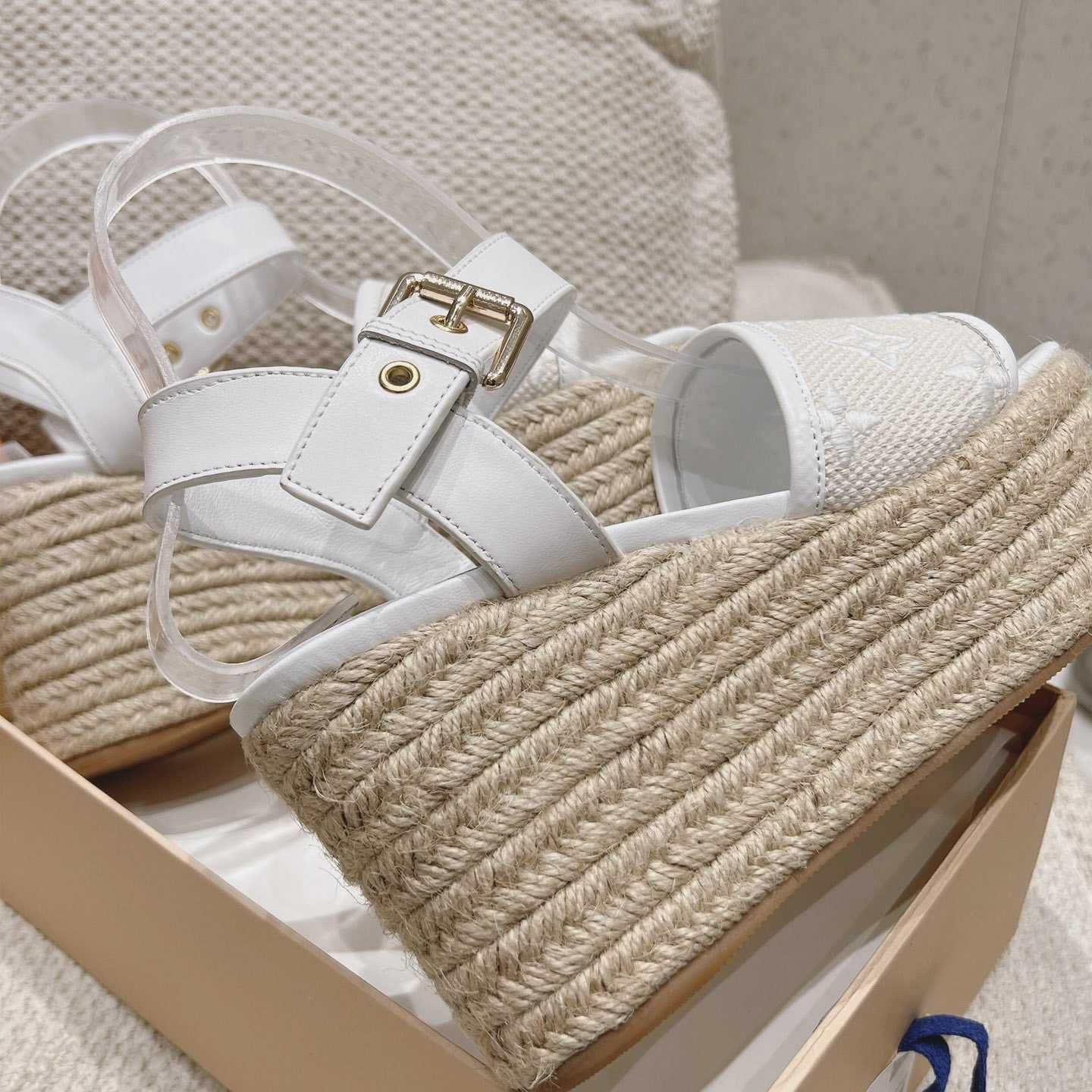 Louis Vuitton Starboard Wedge Sandal   - DopestKickz