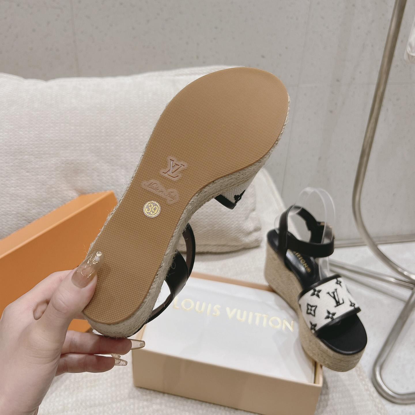 Louis Vuitton Starboard Wedge Sandal   - DopestKickz