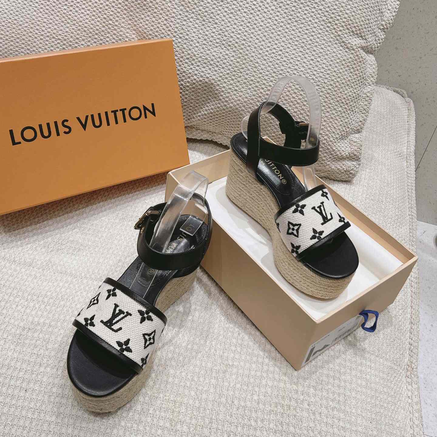 Louis Vuitton Starboard Wedge Sandal   - DopestKickz