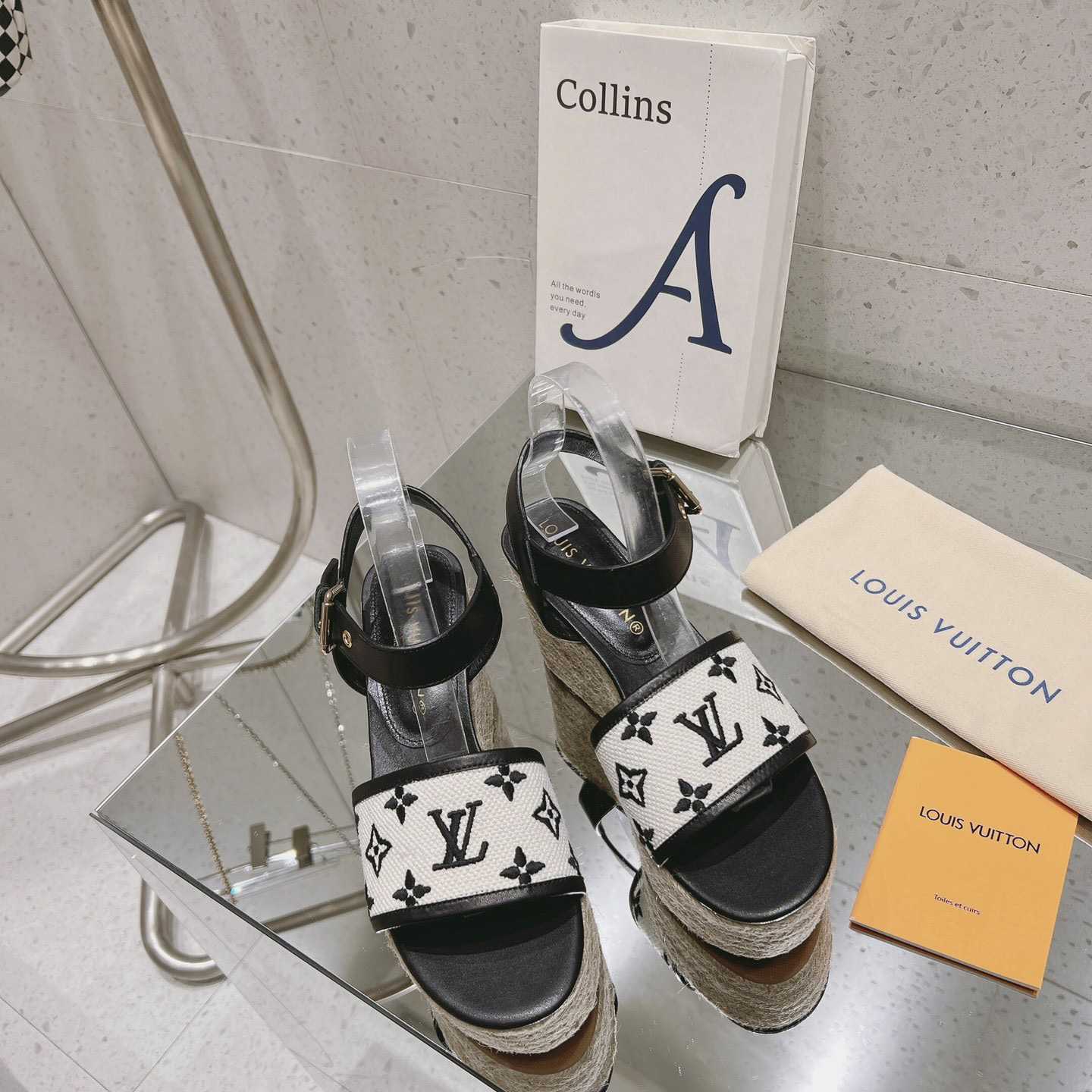 Louis Vuitton Starboard Wedge Sandal   - DopestKickz