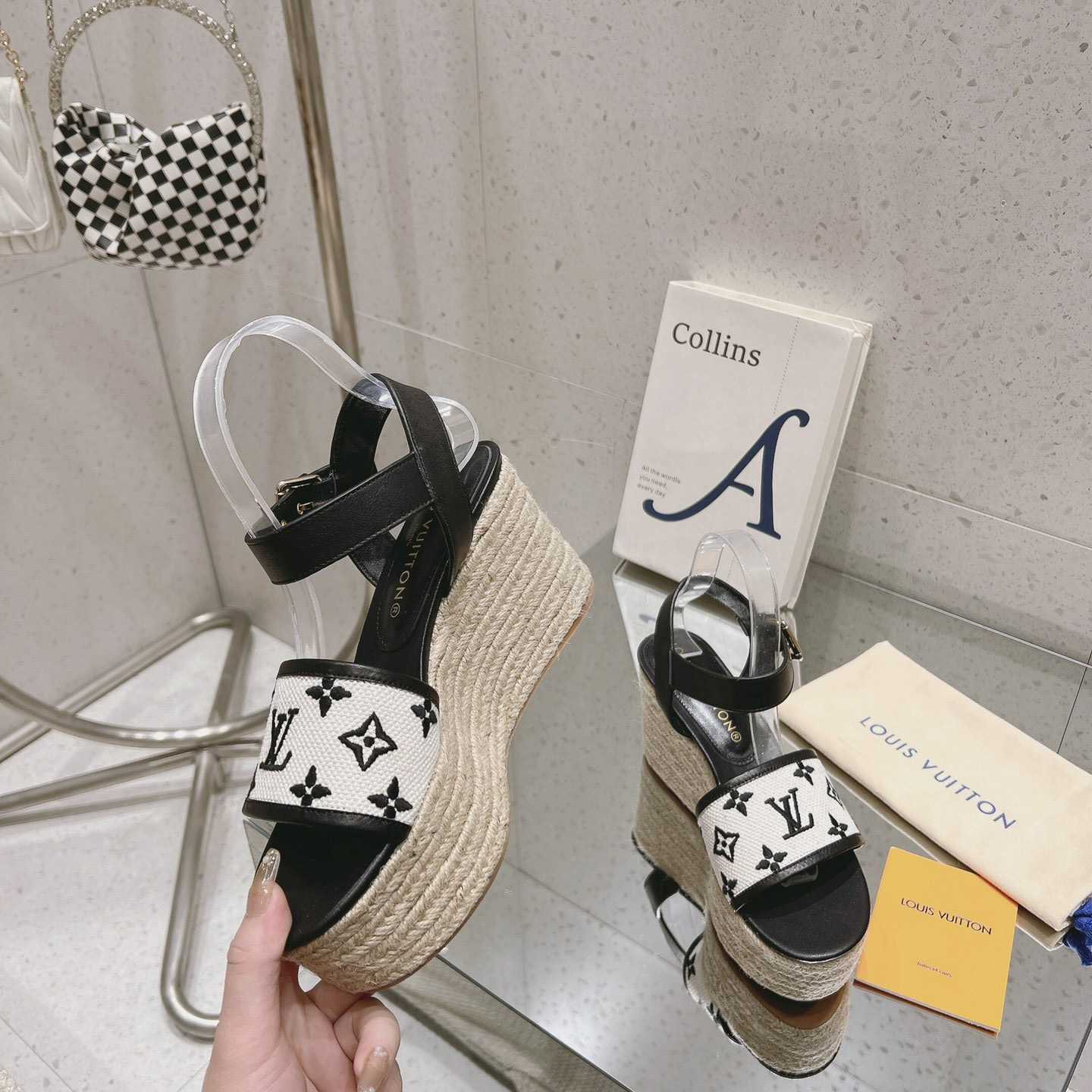 Louis Vuitton Starboard Wedge Sandal   - DopestKickz