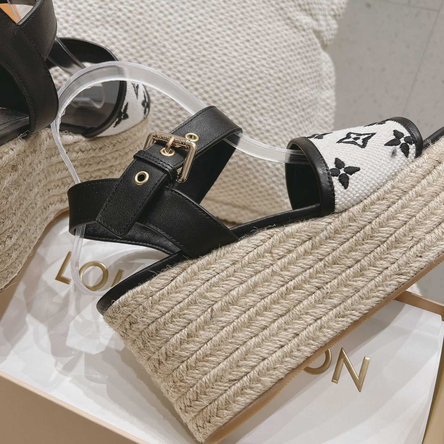 Louis Vuitton Starboard Wedge Sandal   - DopestKickz