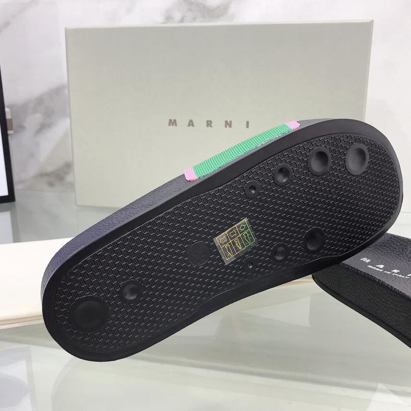 Marni Intarsia-knit Flat Slides - DopestKickz