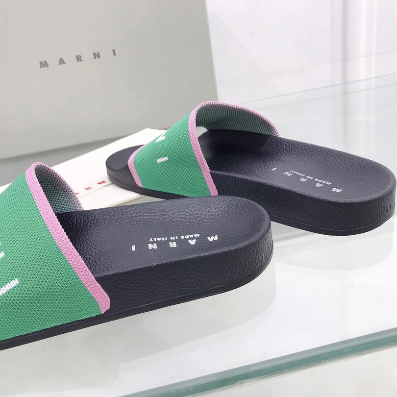 Marni Intarsia-knit Flat Slides - DopestKickz