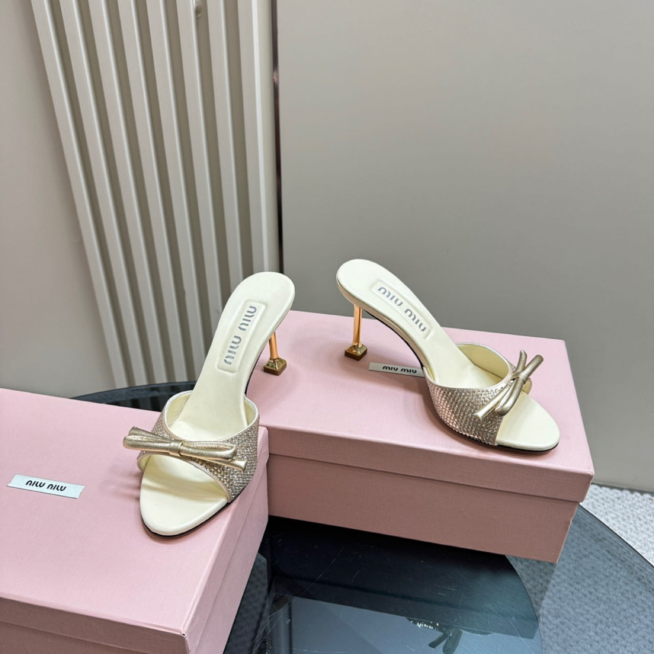 Miu Miu Satin Sandals - DopestKickz